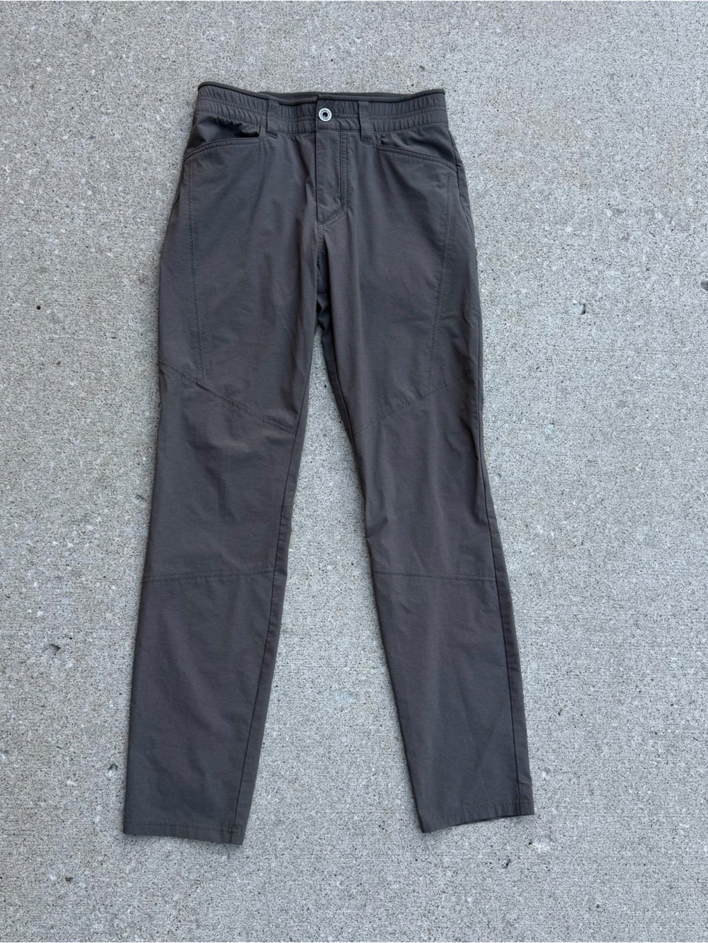 KUHL Deceptr Pants Mens Size 30 x 34 Gray Outdoor Hiking Stretch UPF 50 Per Tag